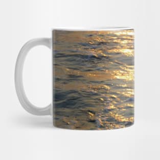 Sunset on a calm Indian beach: abstract nature photography Mug